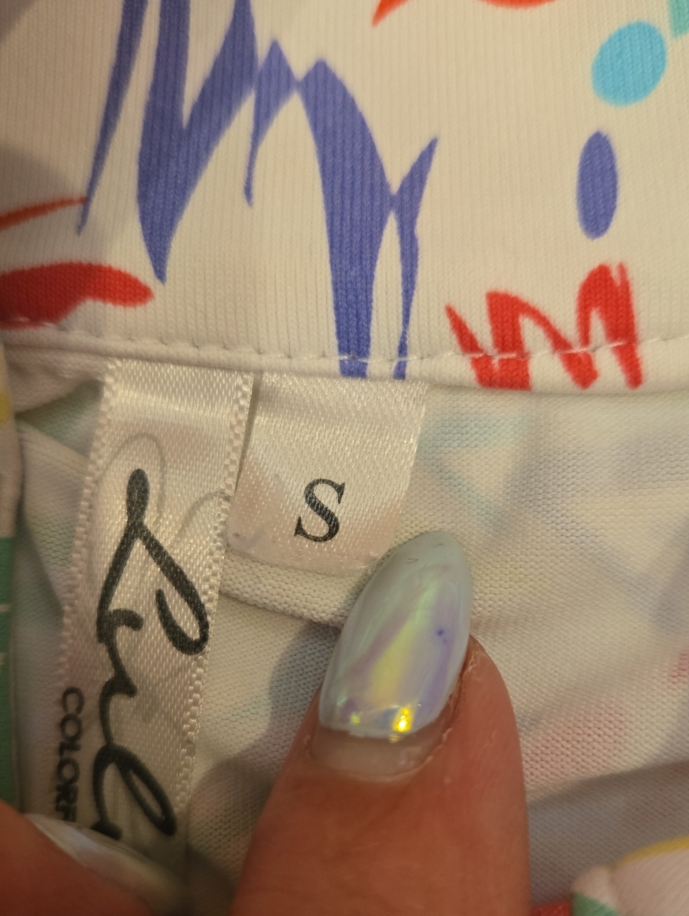 Lulu-B Multi-Color Design Print 1/4 Zipper Jacket - Picture 4 of 9